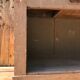 Patinated raw wood countertop