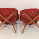 Set of 2 shell armchairs by Miroslav Navratil, 1960s