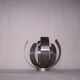 Steel Oxar - 70s flower lamp