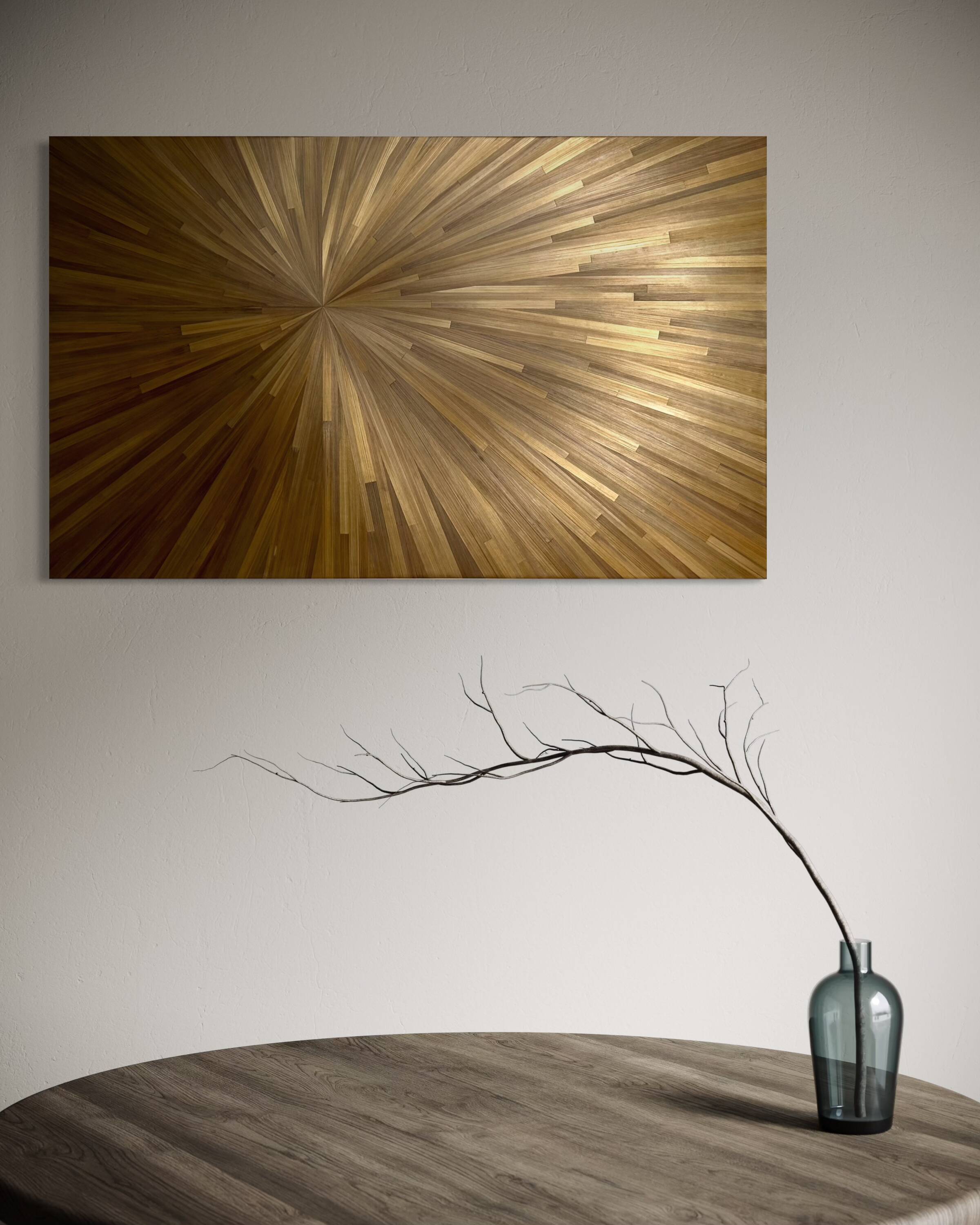 Bronze sun painting