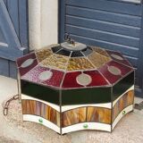 Art style stained glass suspension, diameter 58cm