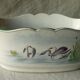 St Clement faience jardiniere with marine and swan decoration, early 20th century.