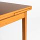 Extendable dining table in laminate and beech, Sweden, 1950s-60s