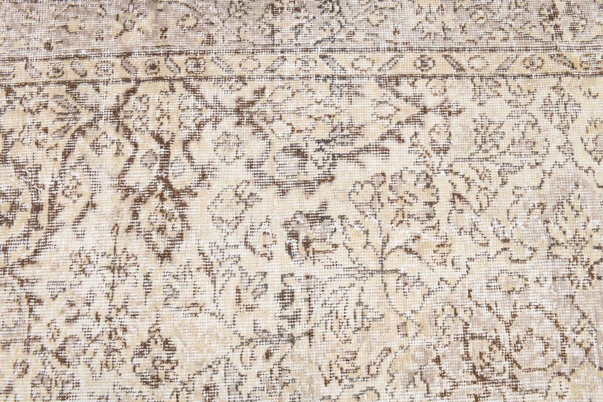 5x9 Rug For Bedroom Brown & Beige Pastel Persian Rug, 170x274Cm SK 5461