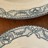 Lot of dishes iron earth Salins model directoire