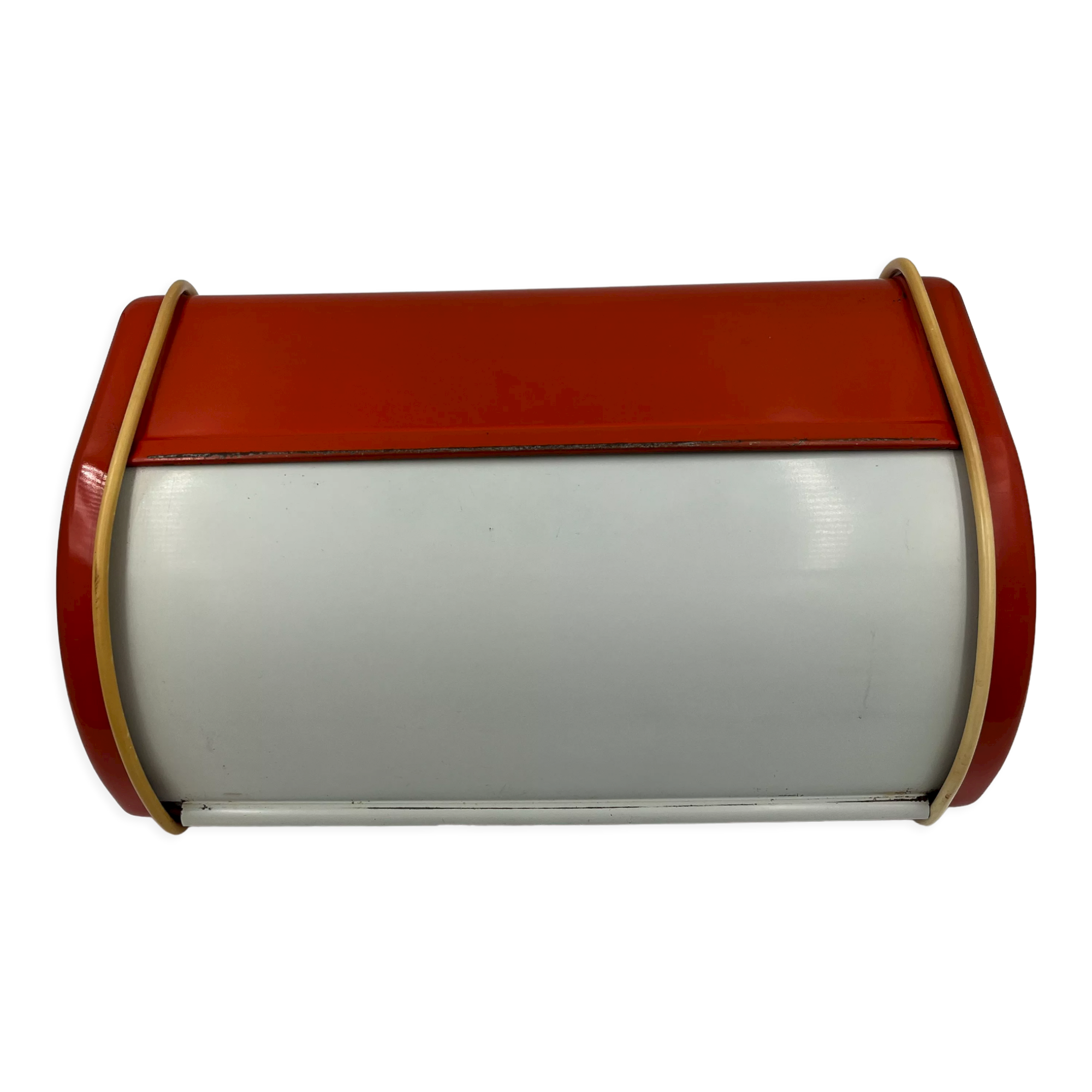 Vintage metal bread box