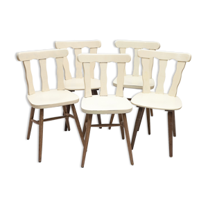 5 chaises bistrot vintage