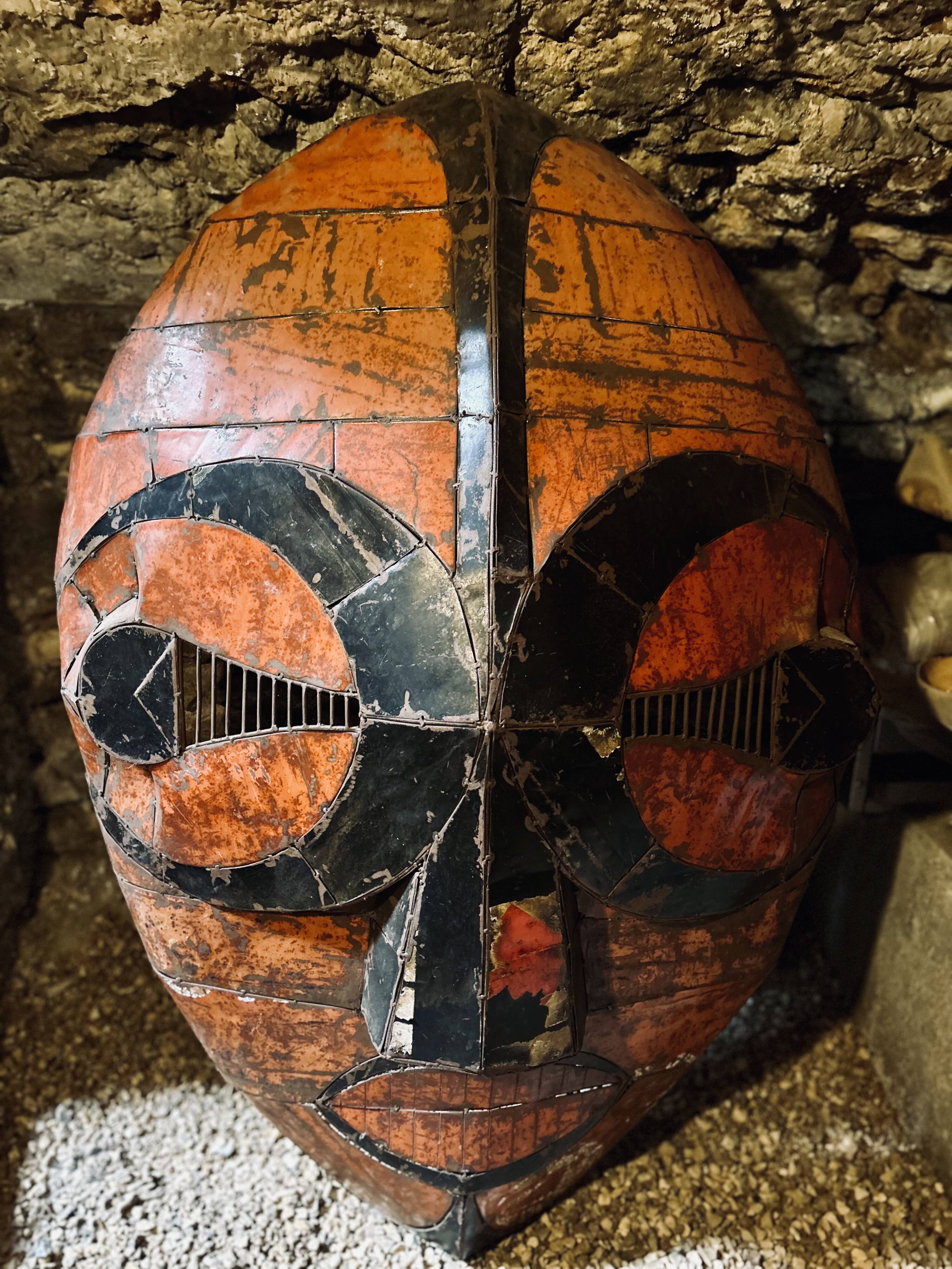 Indonesian metal mask