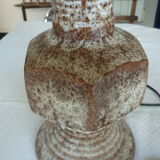 Lamp foot to lay ceramic brown granite