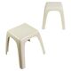 Beige plastic mid-century stools model No. by Valenti Milano Italy