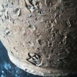 R & M of Valencia, the barn at the potters, vase with 2 handles.