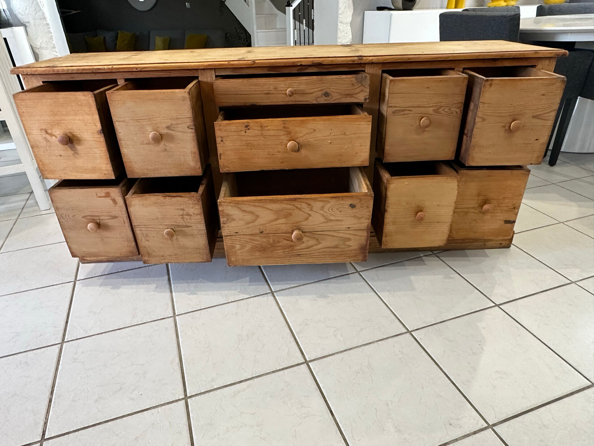 Vintage 1950s workshop sideboard