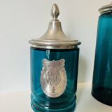 Apothecary, Bottle set, Toiletries Pewter with rose