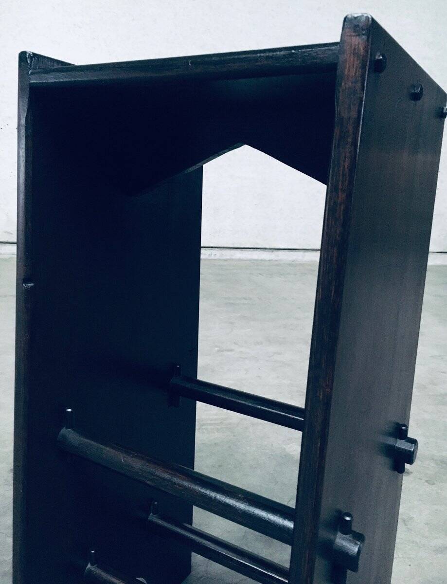 Arts and Crafts Handmade Bar Stools, France, 1920s, Set of 2