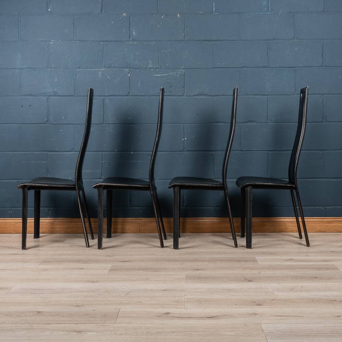 20thC ITALIAN SET OF FOUR "ALICE" DINING CHAIRS BY GIORGIO CATTELAN