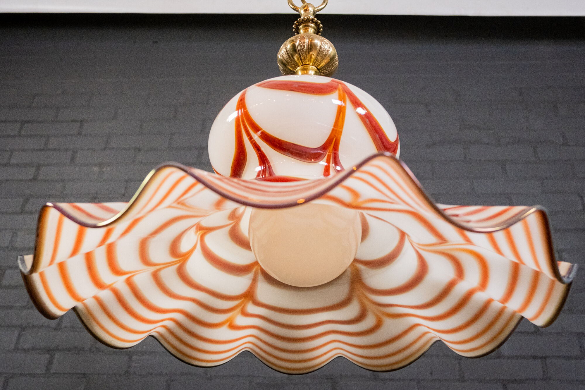 Hand Blown Murano Pendant Lamp Italian Design
