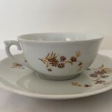 2 cups and porcelain saucers from Chauvigny