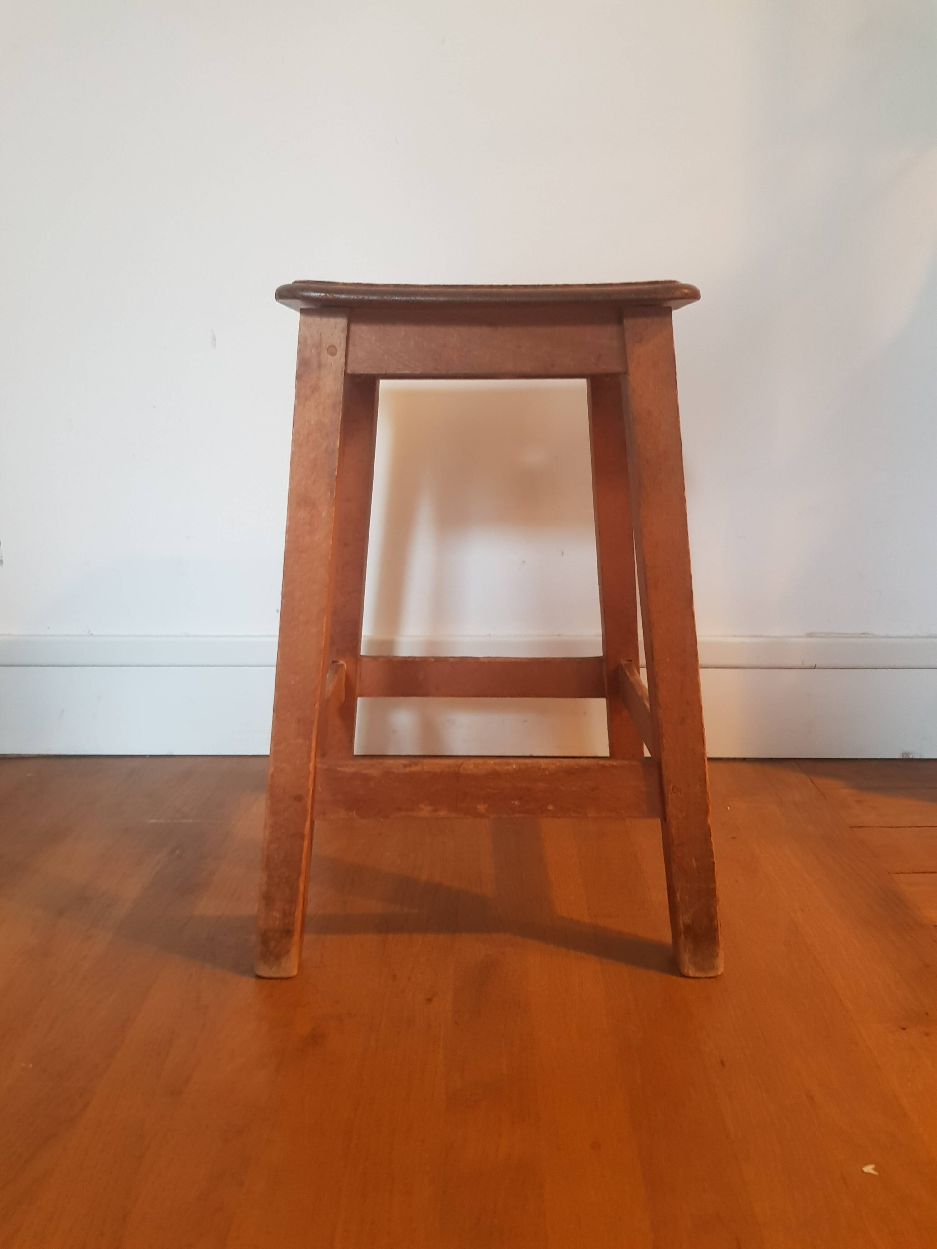 Vintage wooden stool