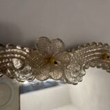 Pink Venetian Murano Glass Table Mirror 1960’s