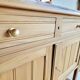 Antique wooden and marble buffet console