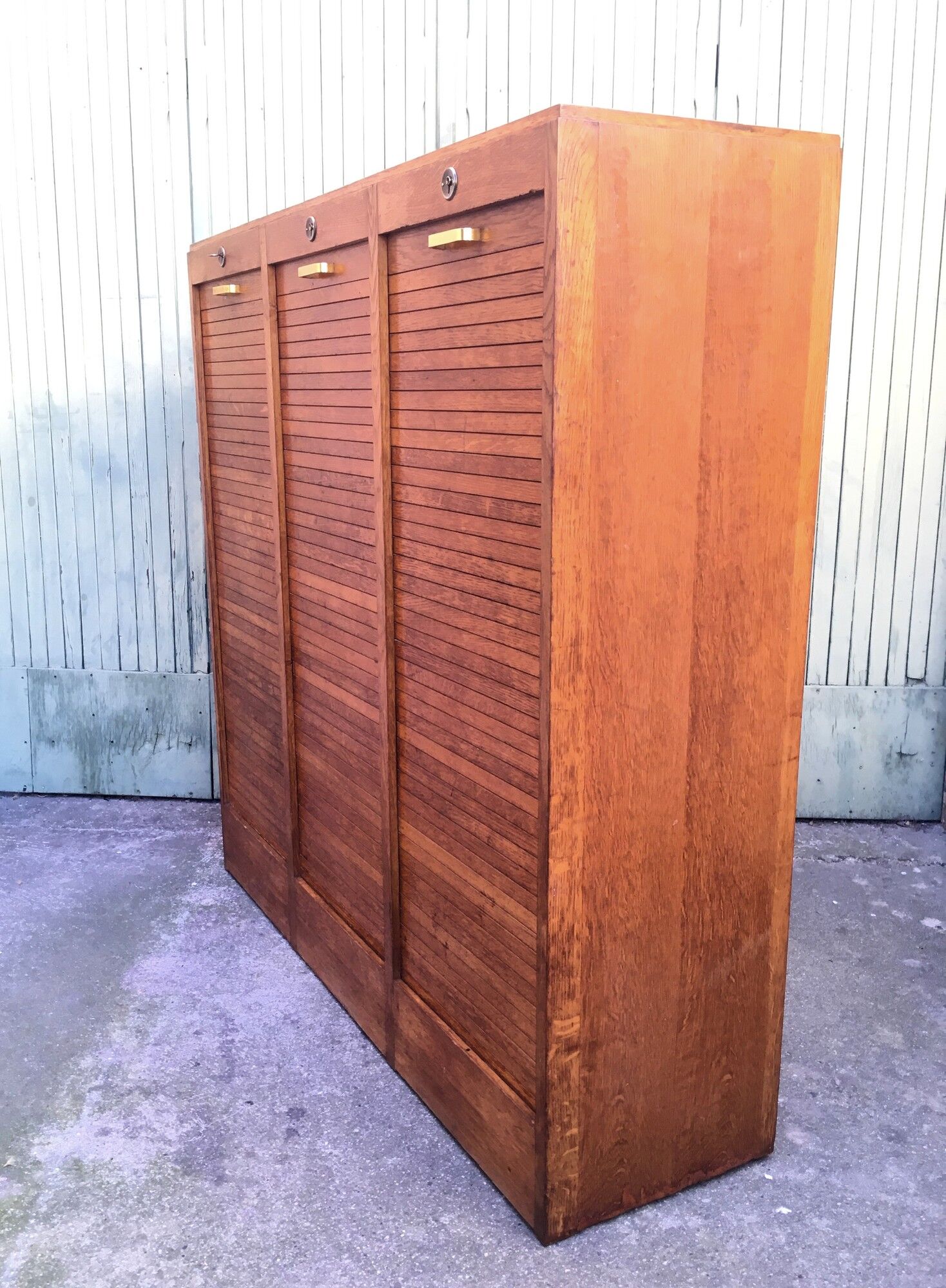 Vintage triple curtain binder 1960