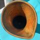 Pitcher Accolay with handle, brown streaks on a yellow background, circa 1950