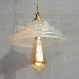 Pendant lamp glacier Ezan art deco 1930