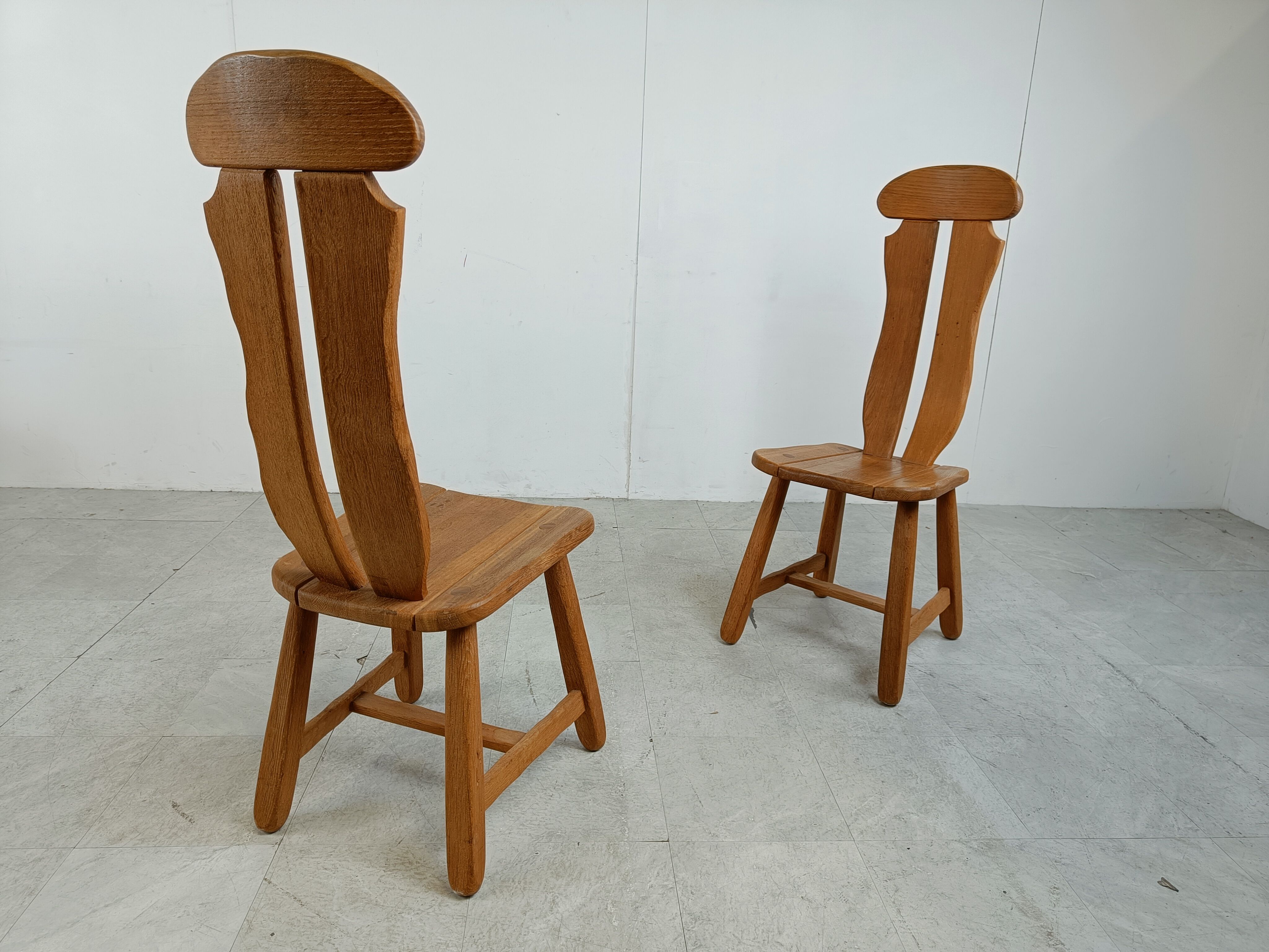 Set of 5 dining chairs by Depuydt Belgium1960s