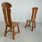 Set of 5 dining chairs by Depuydt Belgium1960s