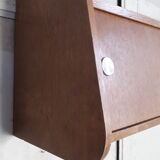 Wall shelf with sliding doors