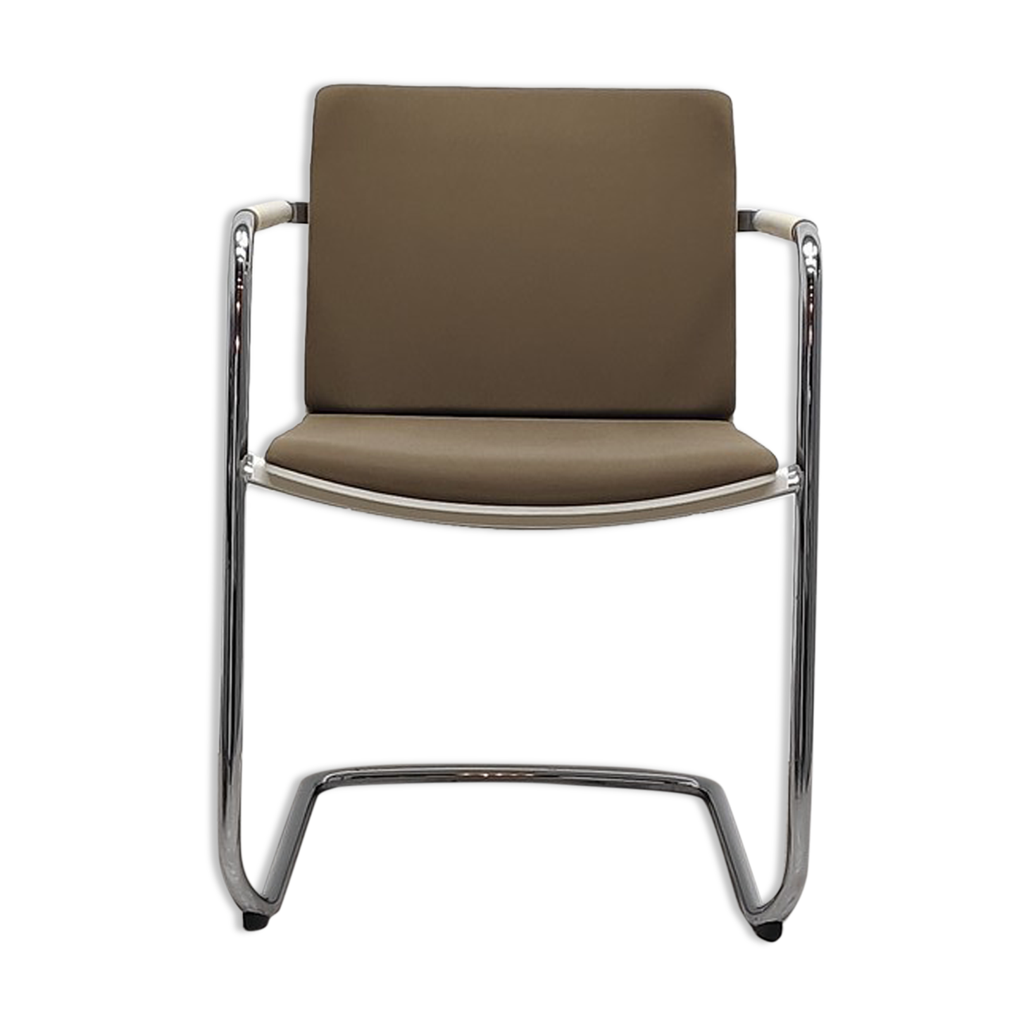 Wilkhahn Brown sled chair