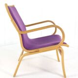 Fauteuils Vejle en tissu violet