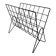 Black metal wire magazine rack