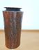 Brutalist Hammered Copper Vase by László Dömötör, Hungary, 1970s