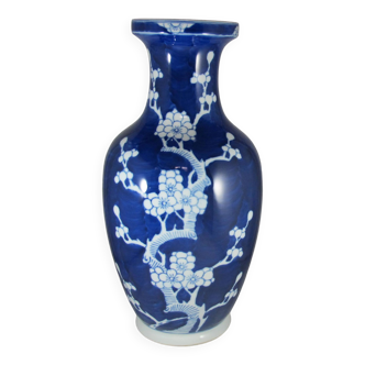 large blue and white porcelain vase Chinese China