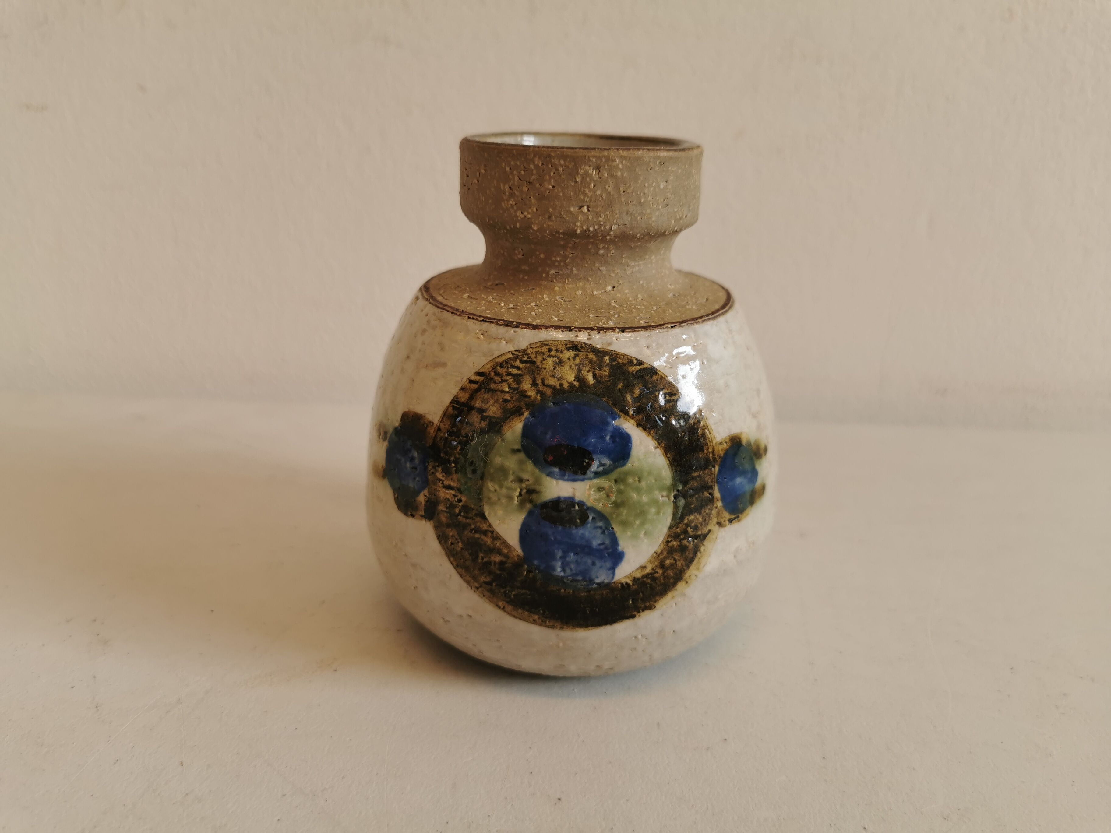 Vase from Danish Søholm art pottery, Bornholm 1960s.