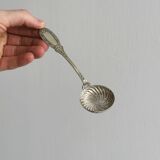 Petite cuillère à poudre ancienne métal argenté