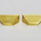 Pair of gold wall sconces 1980s
