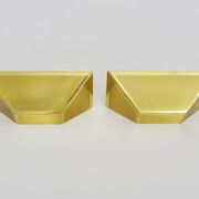 Pair of gold wall sconces 1980s