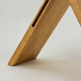 Folding wooden stool