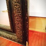 Louis Philippe black and gold mirror