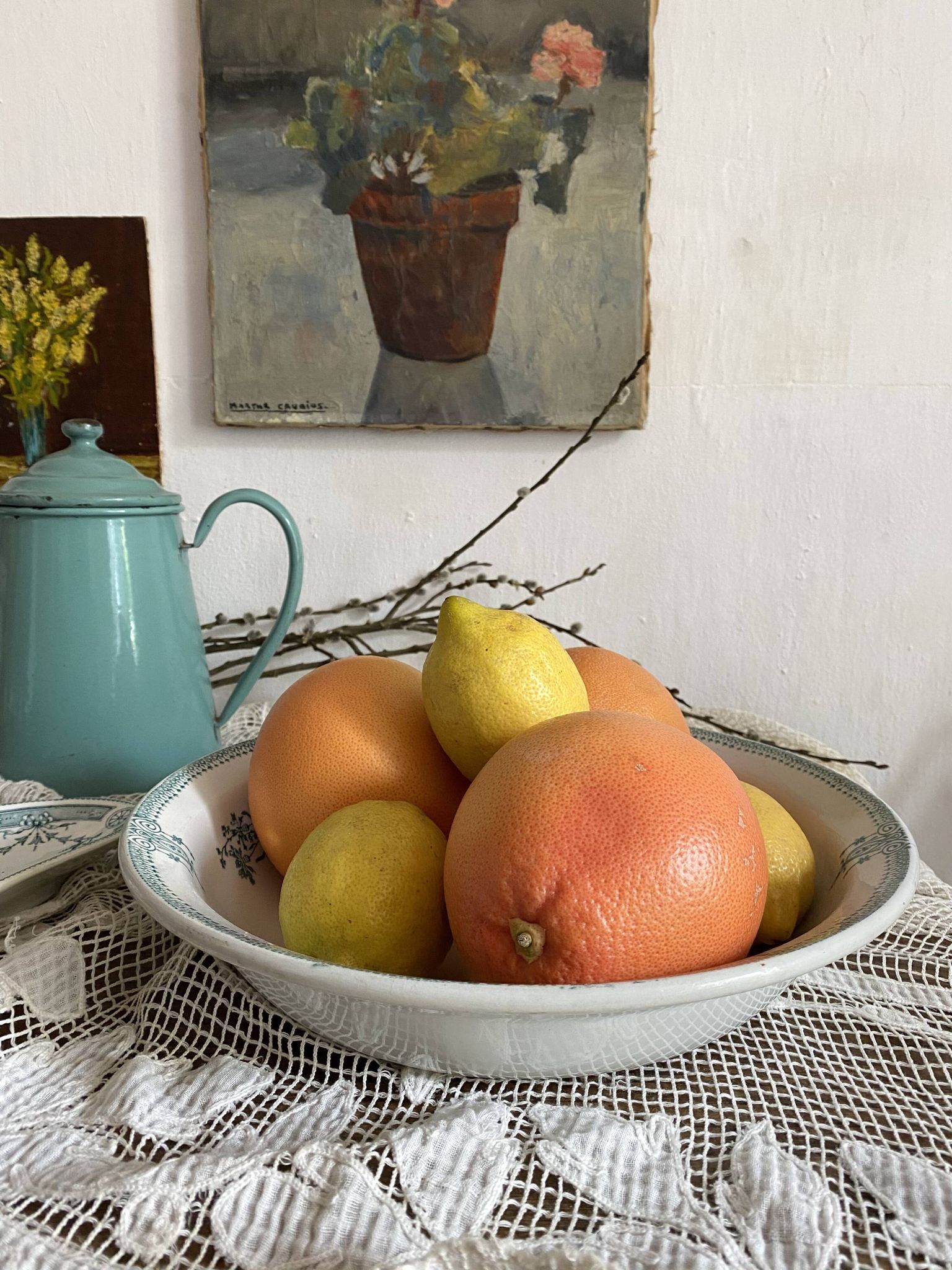 St Amand ironstone salad bowl