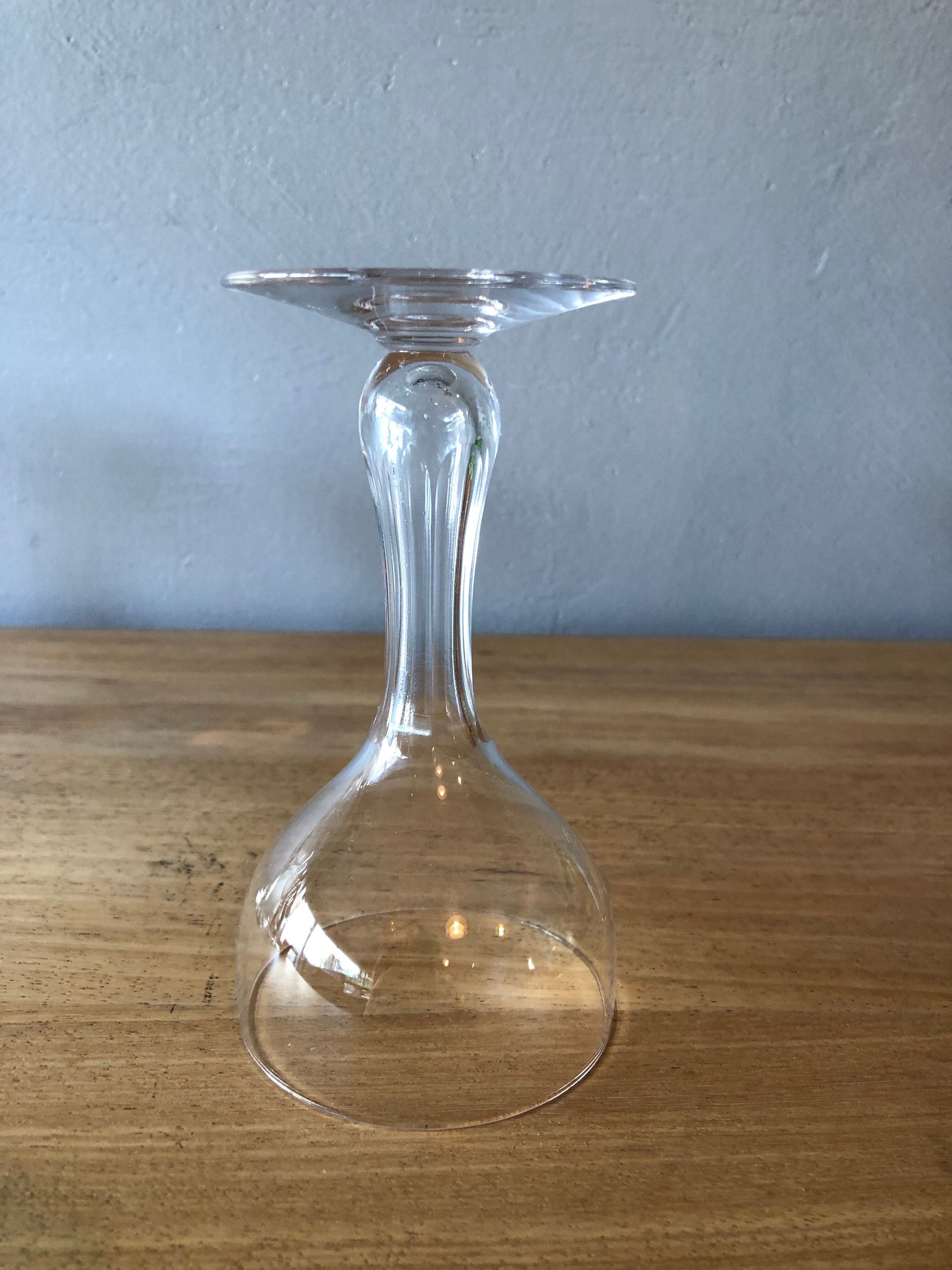5 champagne flutes in Portieux crystal