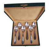 Six silverplated teaspoons