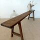 Large raw workshop bench with dowels - wabi-sabi spirit 175 cm
