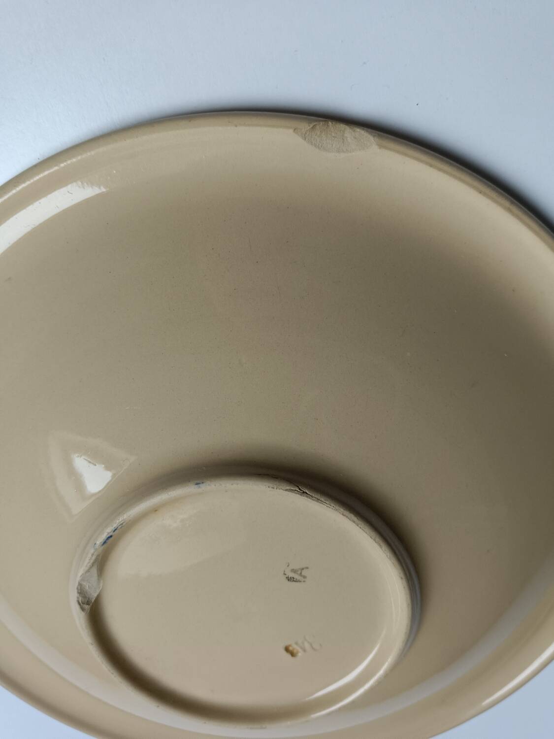 Badonviller art deco beige floral dish