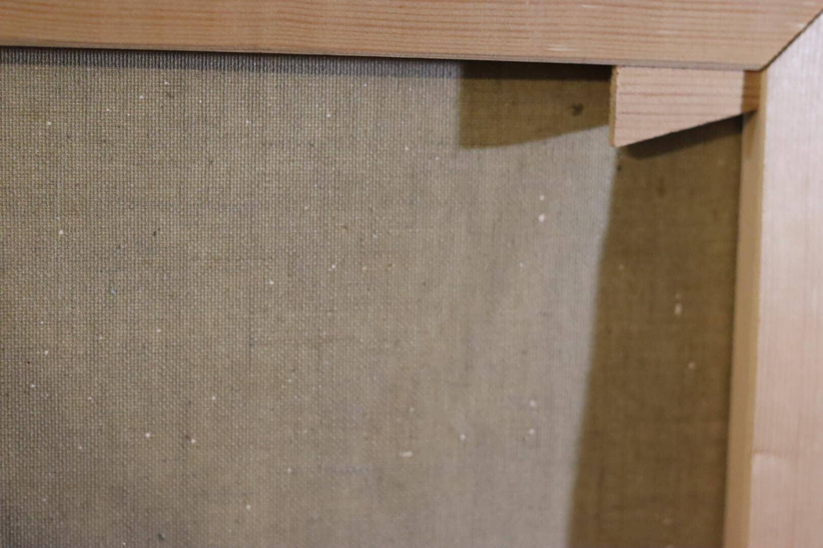 Original Swedish Mid Century Oil on Canvas "Path" - Vintage & Framed