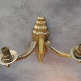Art Deco wall lamp 30s in bronze