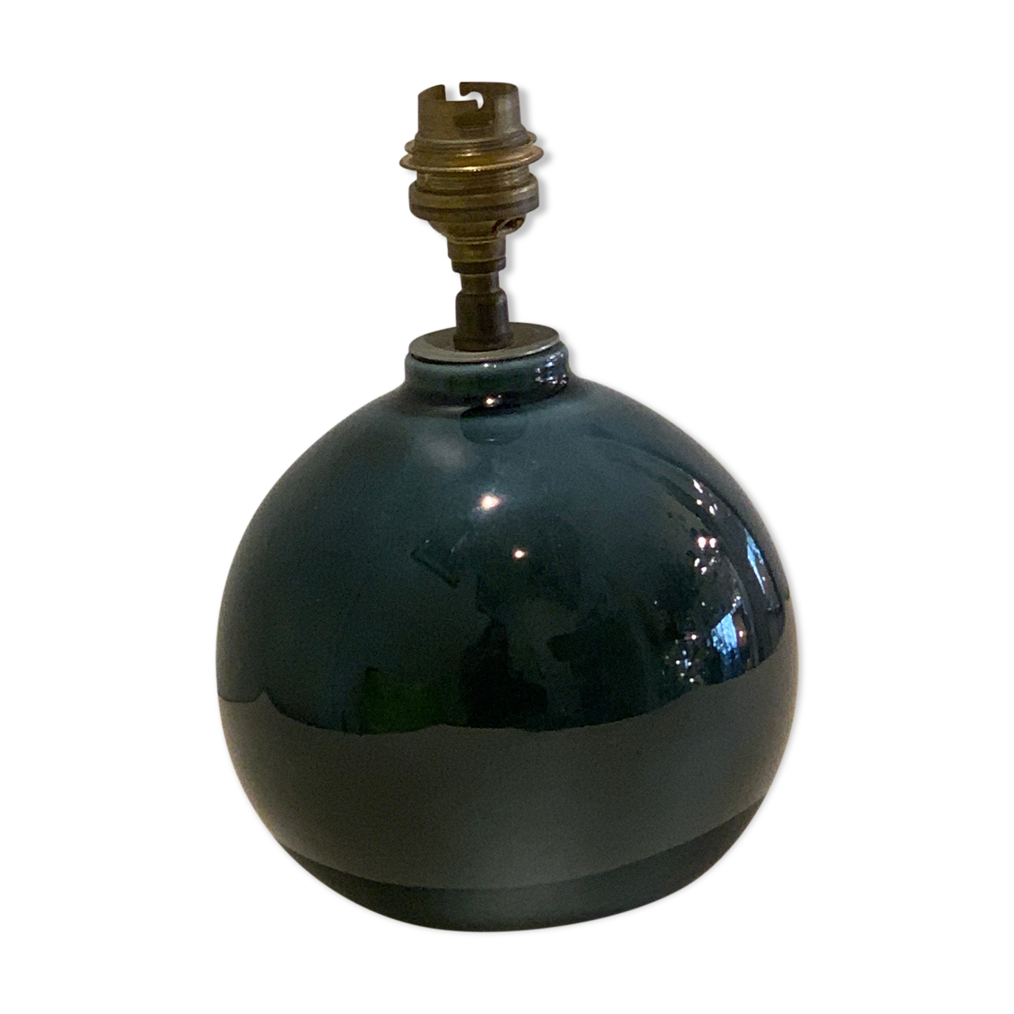 Virebent grey porcelain ball lamp foot