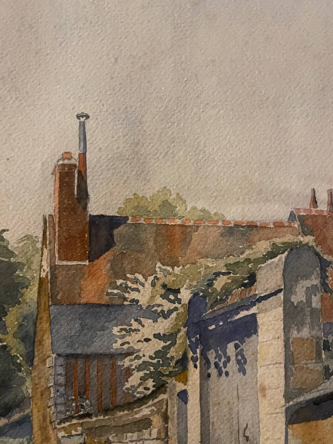 View of a village from the early 20th century by Ebar